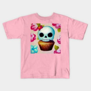 Skull cupcake Kids T-Shirt